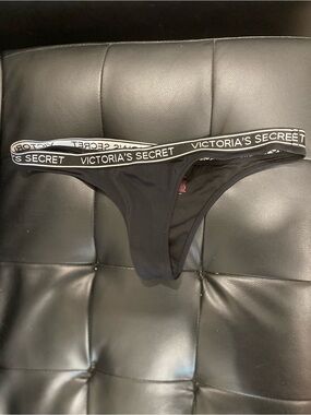 Victoria's Secret Black Logo bikini bottoms